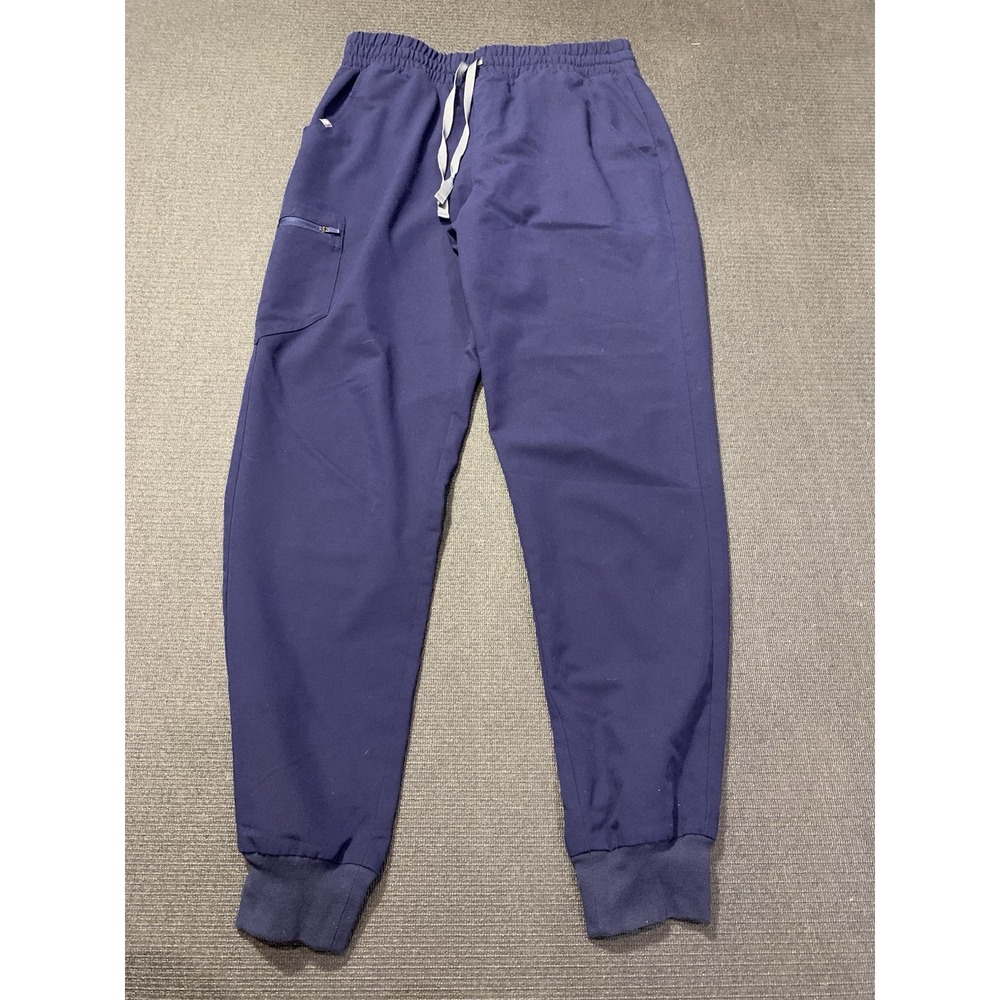FIGS Zamora Jogger Scrub‎ Pants Navy Pull-On Drawstring W20SW2028 Size MT Womens